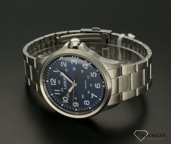 Zegarek męski Lorus na bransolecie z niebieską tarczą RH993NX9.  Zegarek męski w stylu minimalistycznym, który swoim wyglądem sprawia, że jest ponad (5).jpg