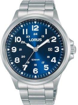 Zegarek męski Lorus na bransolecie z niebieską tarczą RH993NX9.jpg