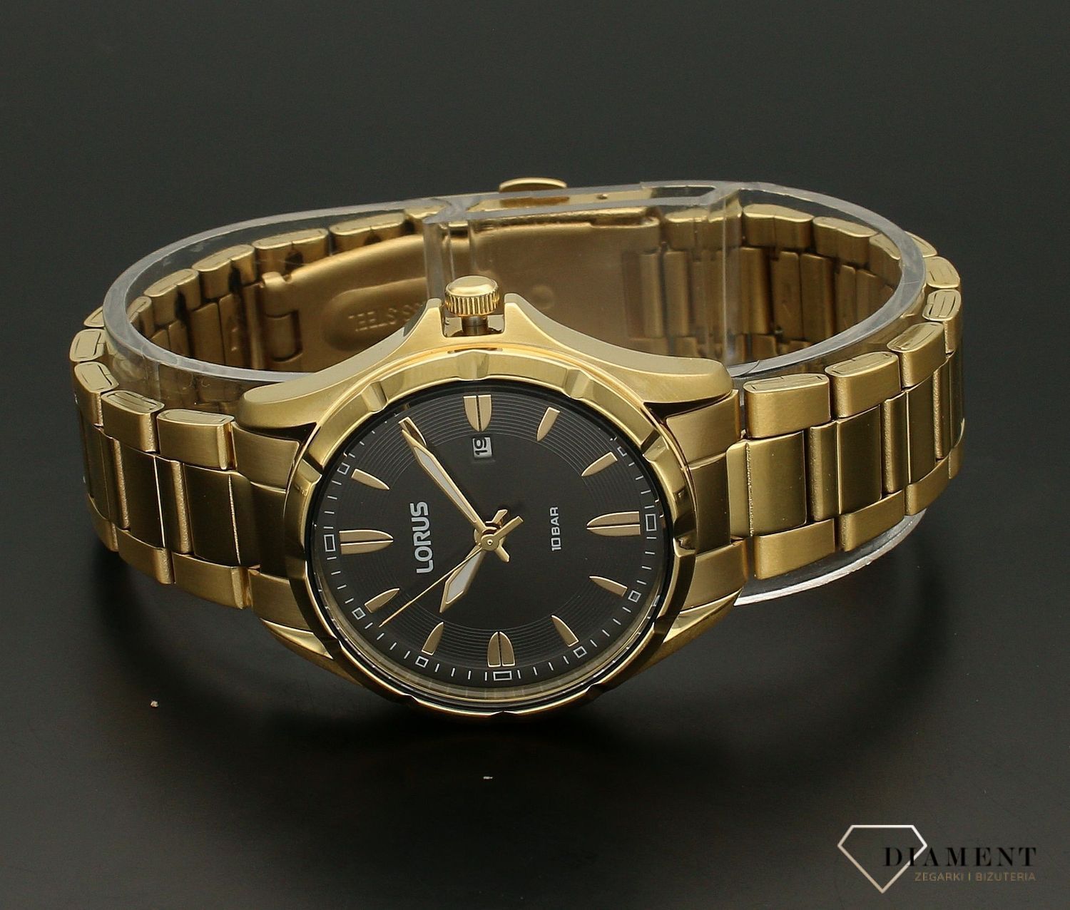 Zegarek damski Lorus na złotej bransolecie RJ248BX9.webp