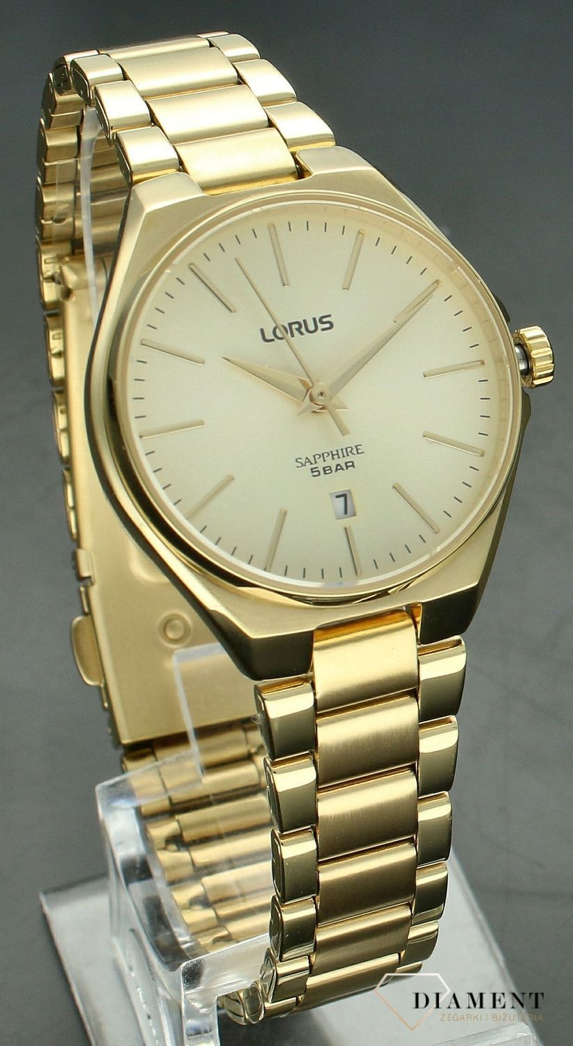 Zegarek damski złoty z szafirowym szkłem Lorus RJ272BX9.jpg