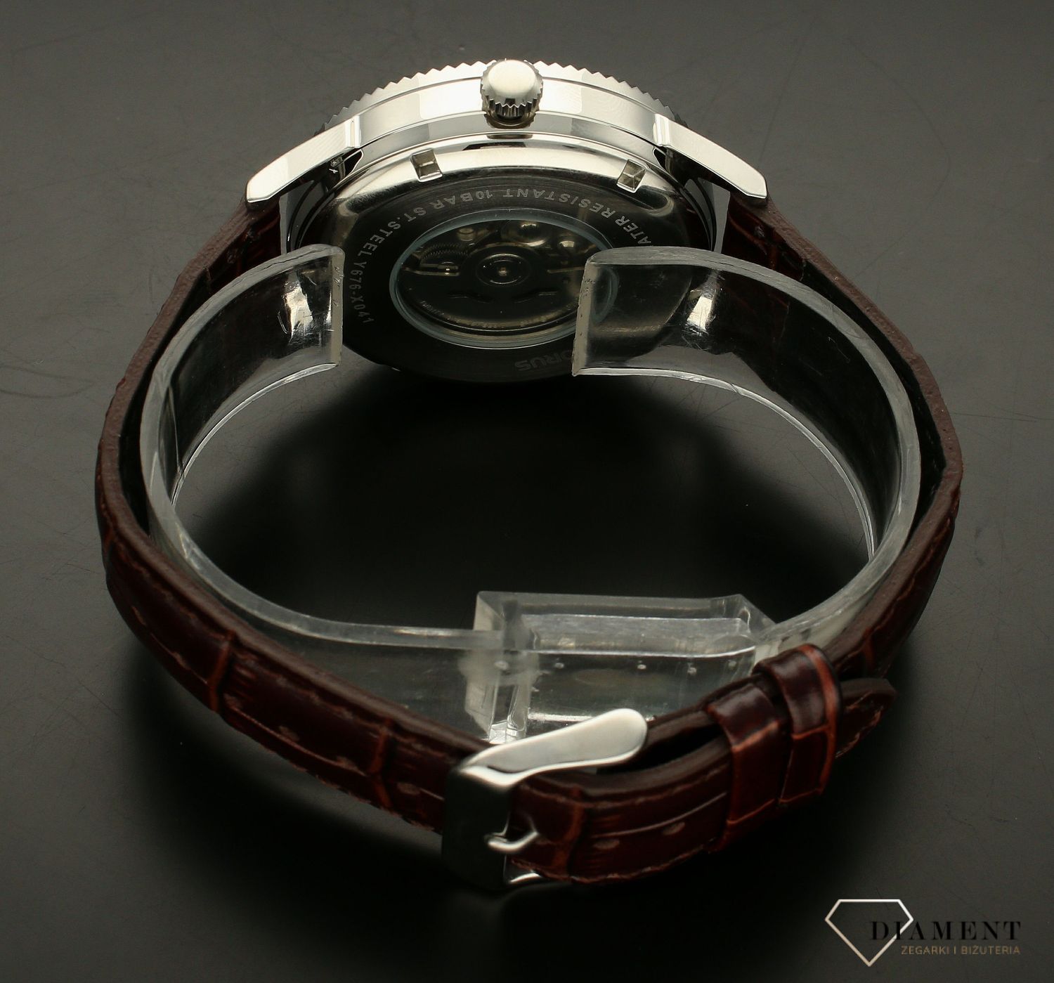 Zegarek męski Lorus Automatic RL475AX9G brązowy pasek.jpg