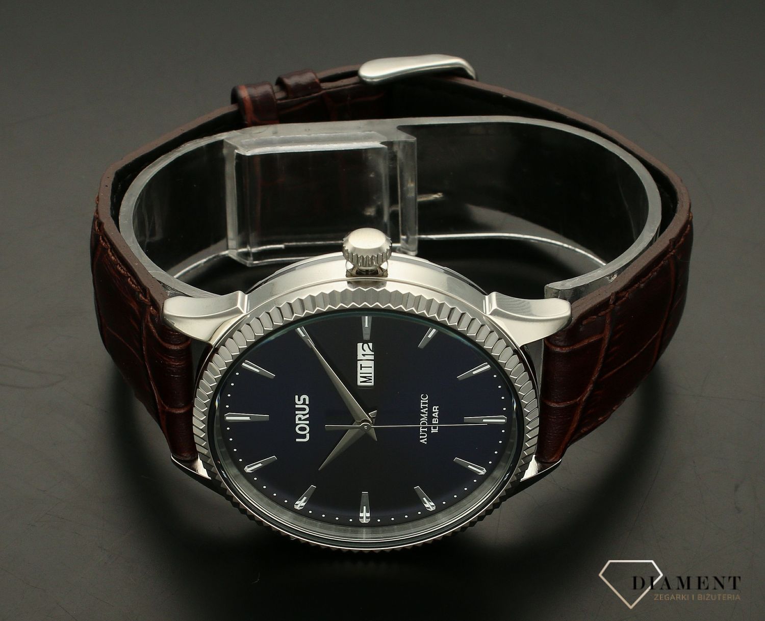 Zegarek męski Lorus Automatic RL475AX9G brązowy pasek.jpg