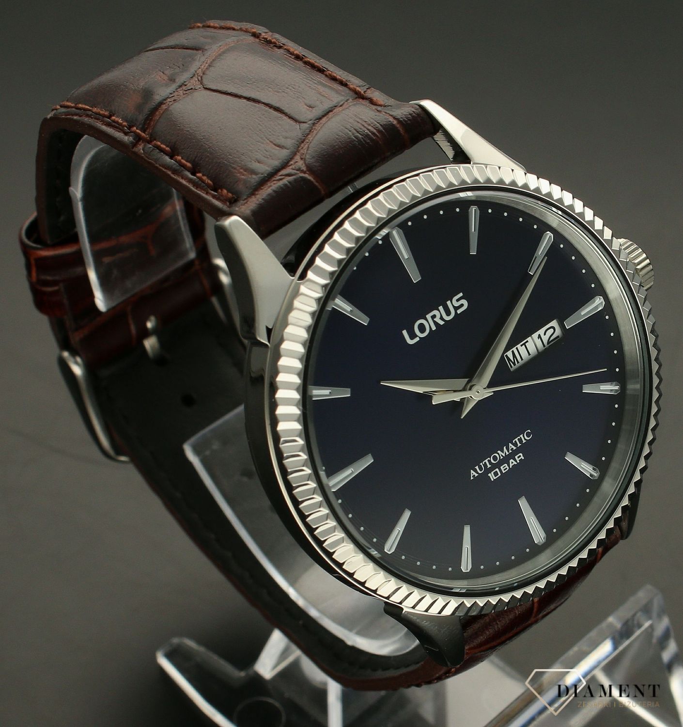 Zegarek męski Lorus Automatic RL475AX9G brązowy pasek.jpg