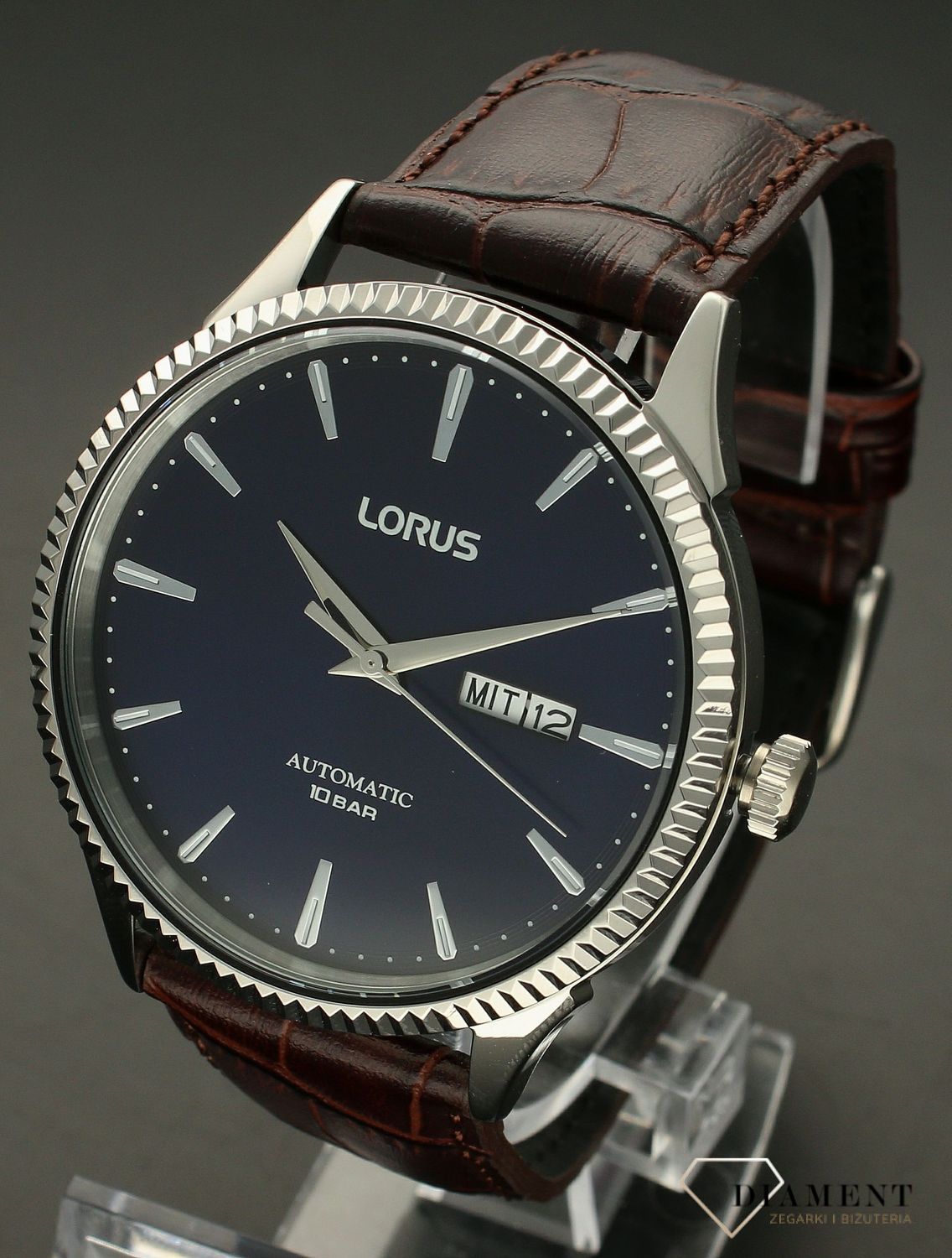 Zegarek męski Lorus Automatic RL475AX9G brązowy pasek.jpg