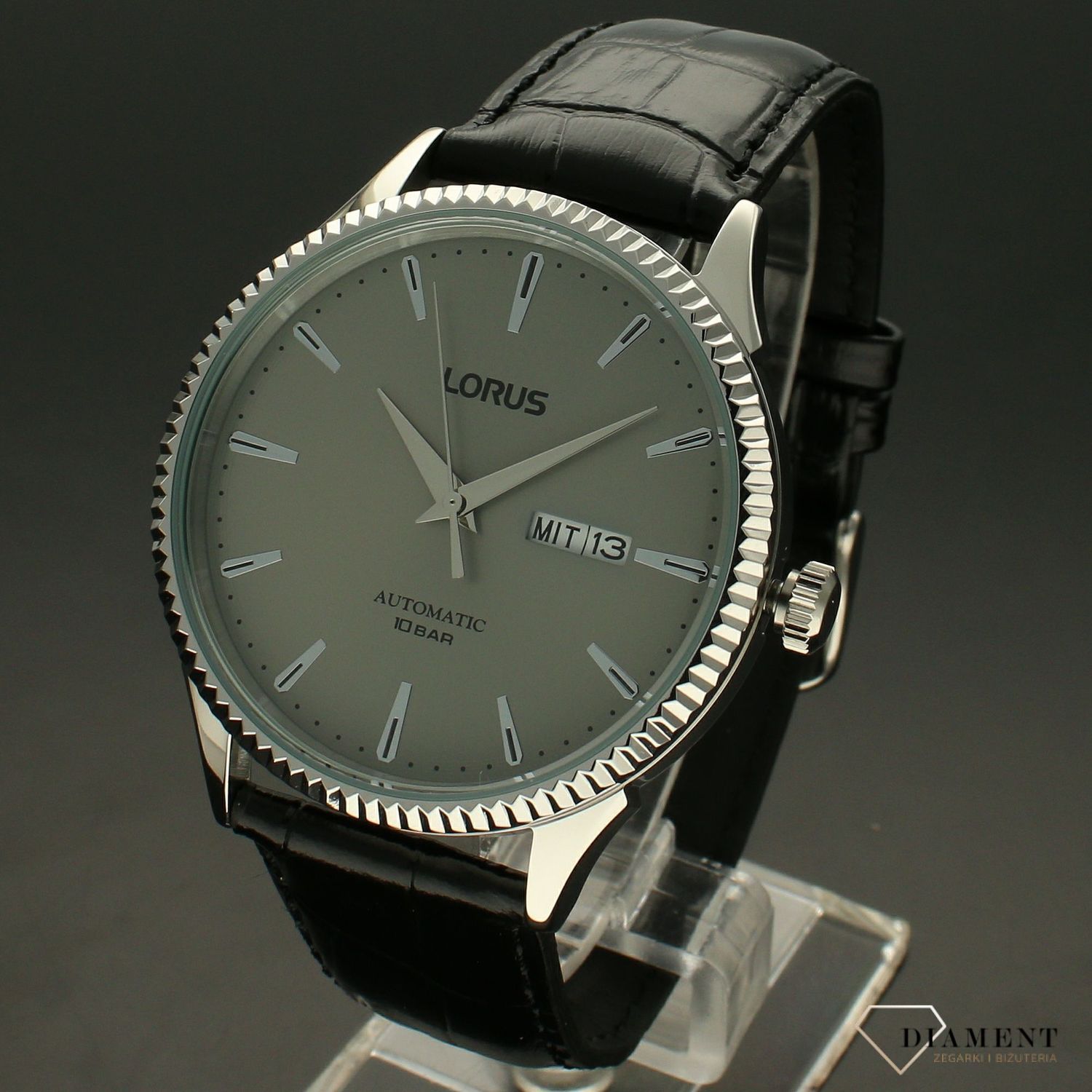 Zegarek męski LORUS Automatyczny Czarny pasek RL477AX9G.jpg