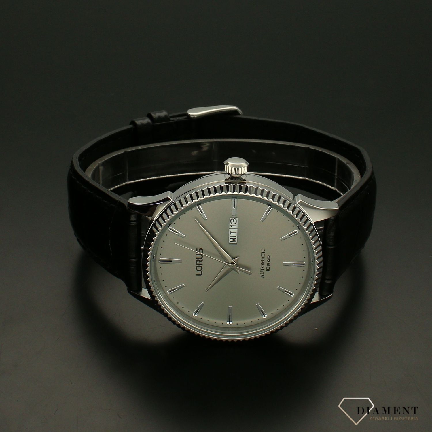 Zegarek męski LORUS Automatyczny Czarny pasek RL477AX9G.jpg