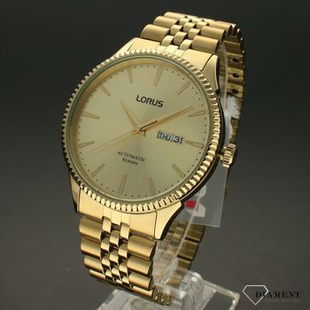 Zegarek męski LORUS Automatyczny Klasyczny Złoty RL488AX9G. Zegarek męski Lorus automatyczny Klasyczny Złoty RL488AX9G to zegarek mechaniczny wyposażony dodatkowo (3).jpg