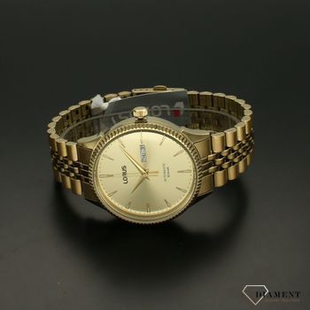 Zegarek męski LORUS Automatyczny Klasyczny Złoty RL488AX9G. Zegarek męski Lorus automatyczny Klasyczny Złoty RL488AX9G to zegarek mechaniczny wyposażony dodatkowo (4).jpg