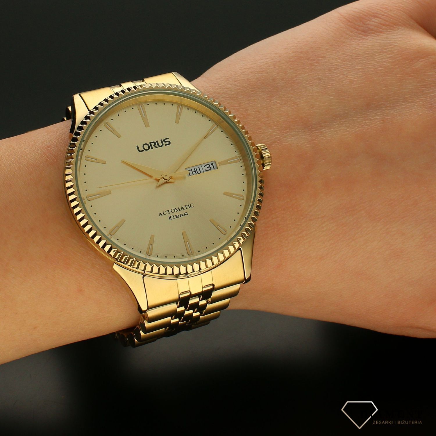Zegarek męski LORUS Automatyczny Klasyczny Złoty RL488AX9G.jpg