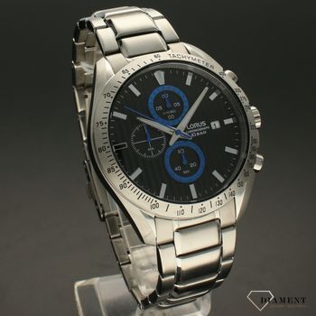 Zegarek męski LORUS Sportowy na bransolecie RM305HX9. Zegarek męski wyposażony w funkcję chronografu pozwala na dokładny pomiar czasu. Zegarek męski z datownikiem (2).jpg