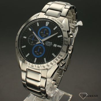 Zegarek męski LORUS Sportowy na bransolecie RM305HX9. Zegarek męski wyposażony w funkcję chronografu pozwala na dokładny pomiar czasu. Zegarek męski z datownikiem (3).jpg
