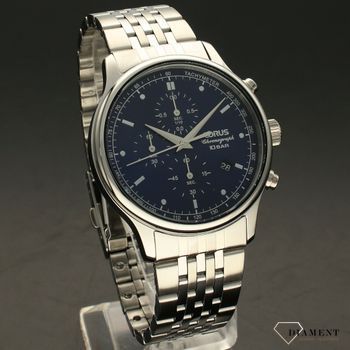 Zegarek męski na bransolecie z niebieską tarczą Lorus RM313GX9 (1).jpg