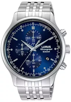 Zegarek męski na bransolecie z niebieską tarczą Lorus RM313GX9.webp