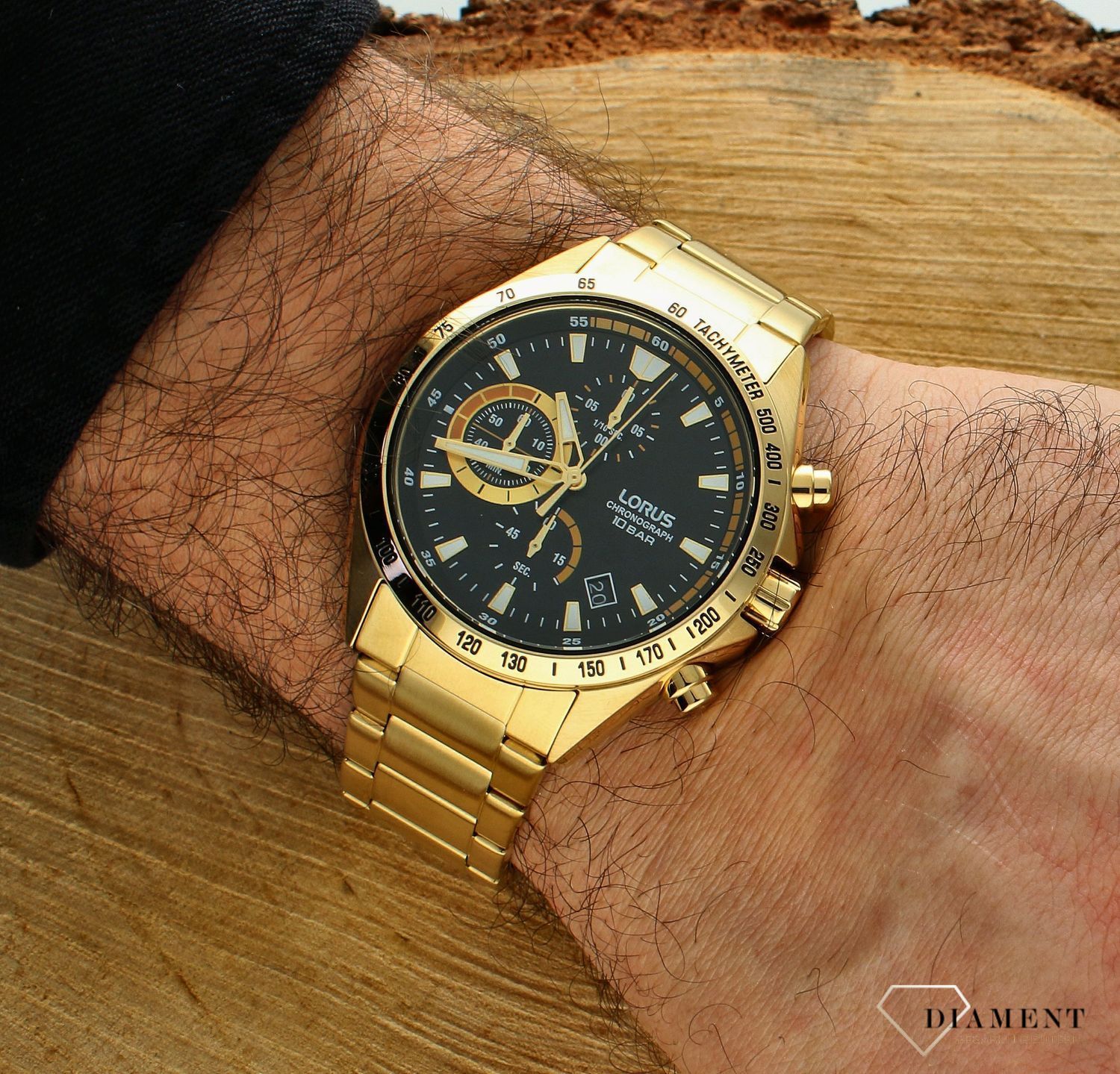 Zegarek męski Lorus na złotej bransolecie RM314JX9.jpg