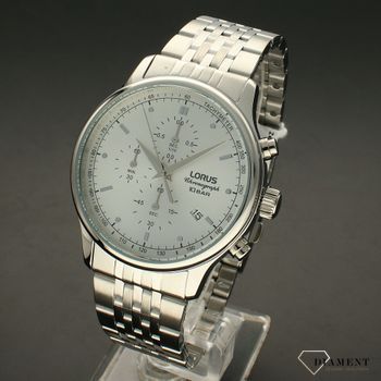 Zegarek męski na bransolecie ze srebrną  tarczą i funkcją chronografu RM315GX9 ✓  (2).jpg