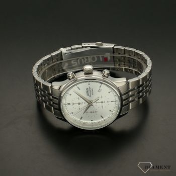 Zegarek męski na bransolecie ze srebrną  tarczą i funkcją chronografu RM315GX9 ✓  (3).jpg