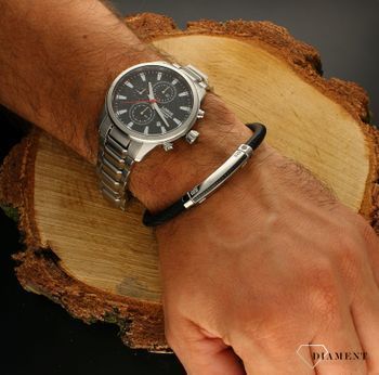 Zegarek męski Lorus na bransolecie chronograf RM327HX9.jpg