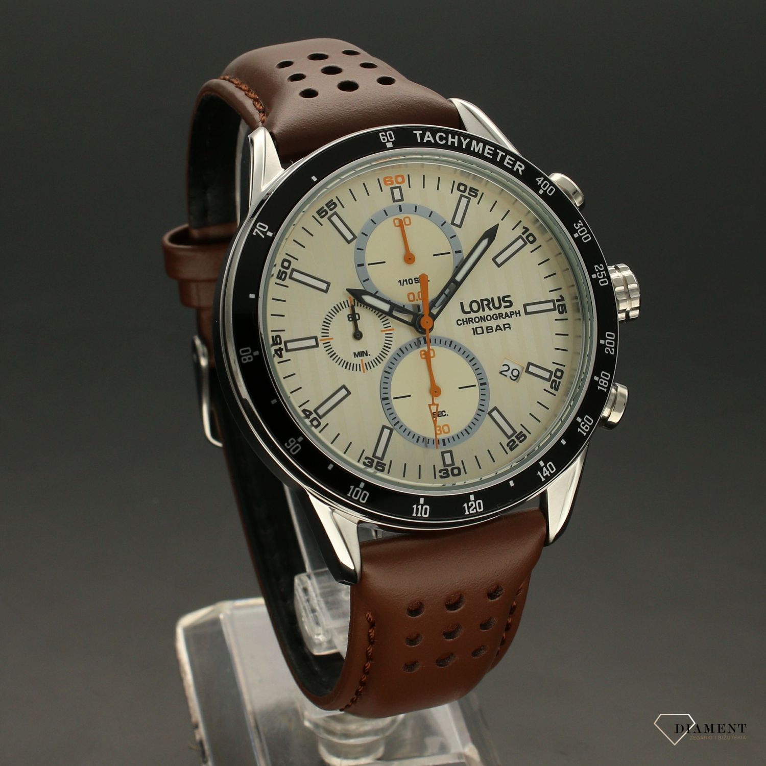 Zegarek męski Lorus ''Brązowy chrono'' RM339GX9.jpg