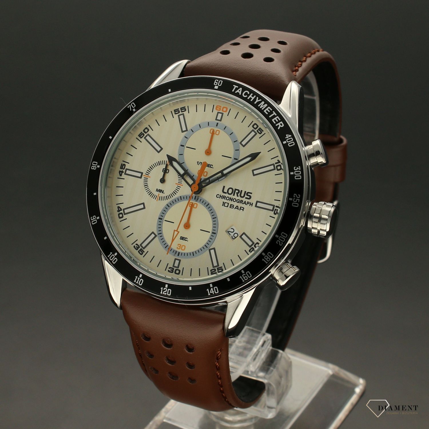 Zegarek męski Lorus ''Brązowy chrono'' RM339GX9.jpg