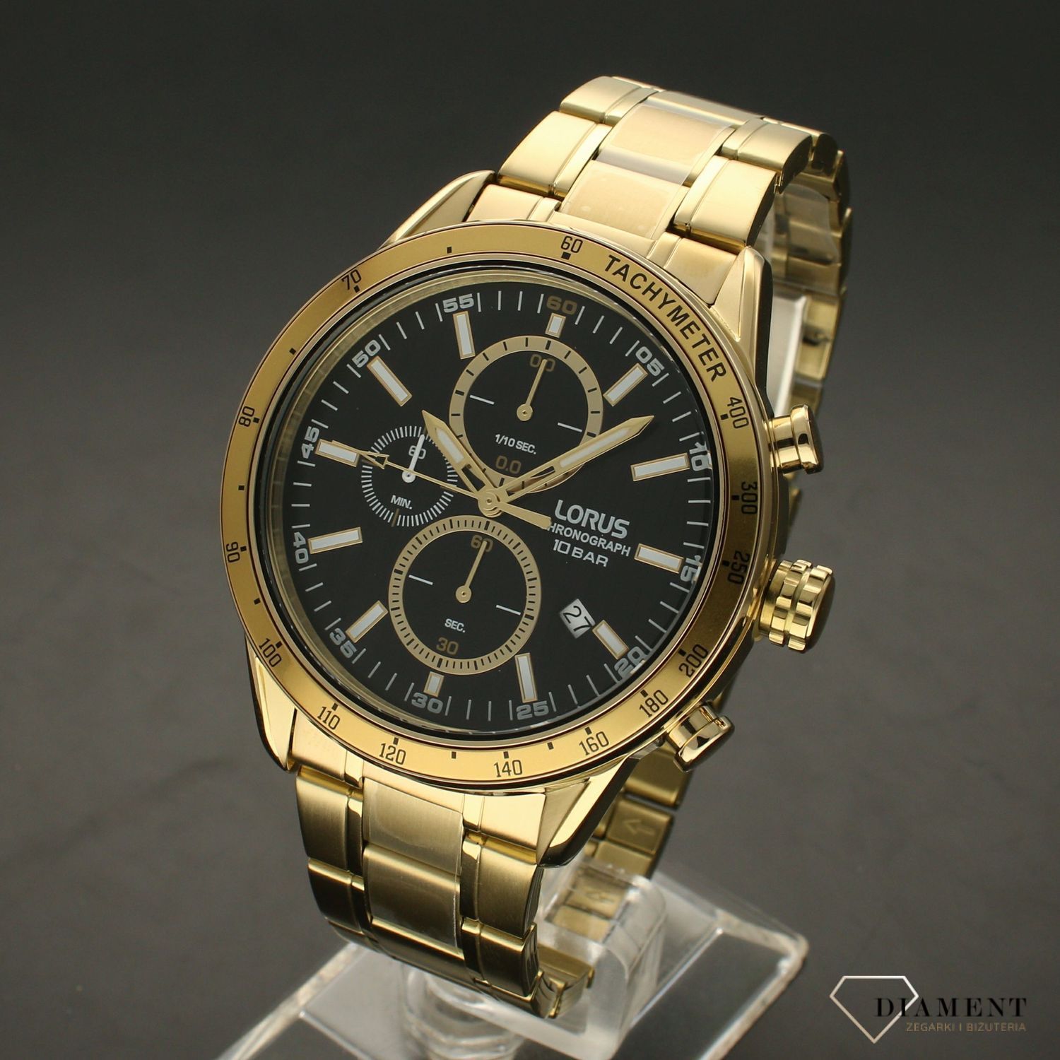 Zegarek męski na złotej bransolecie Lorus RM348HX9.jpg