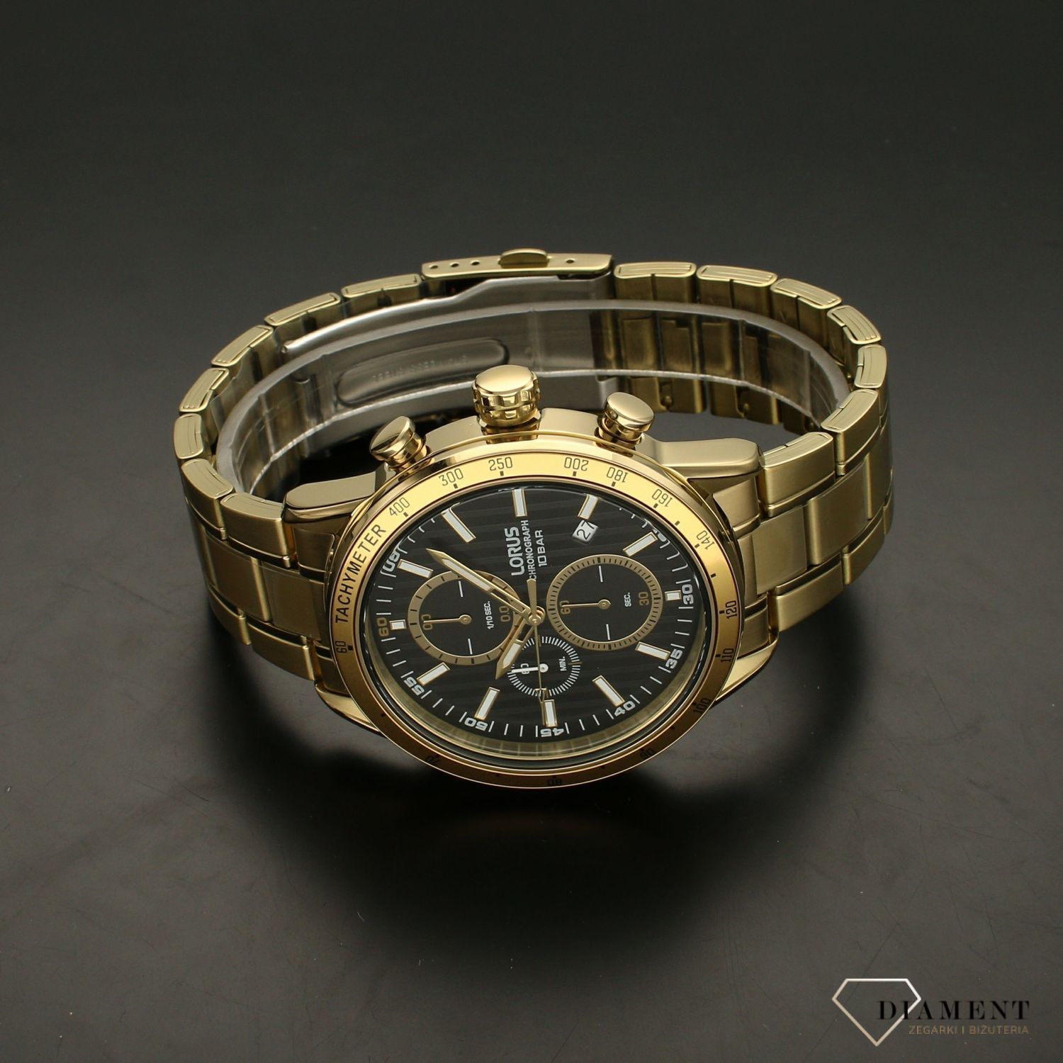 Zegarek męski na złotej bransolecie Lorus RM348HX9.jpg