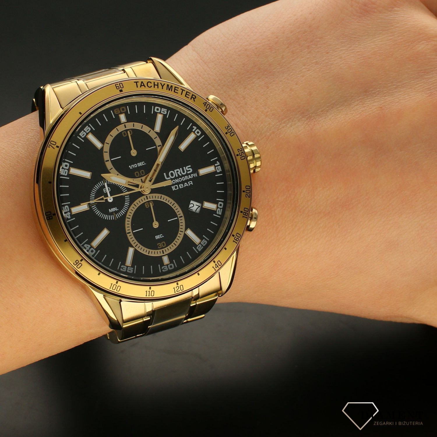 Zegarek męski na złotej bransolecie Lorus RM348HX9.jpg