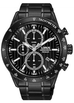 Zegarek męski Lorus na czarnej bransolecie RM349HX9.jpg