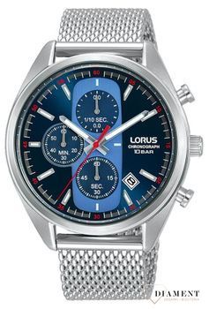 Męski zegarek Lorus na siatkowej bransolecie Lorus RM353GX9.jpg