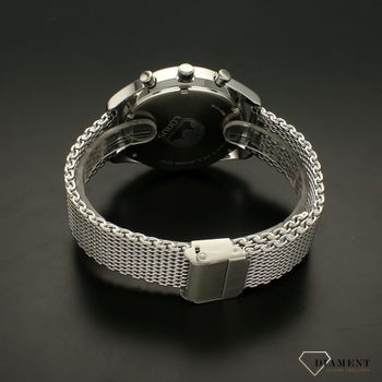 Zegarek męski na bransolecie stalowej z klasyczną z czarną tarczą w wyraźnymi cyframi Lorus RM353GX9  (4).jpg