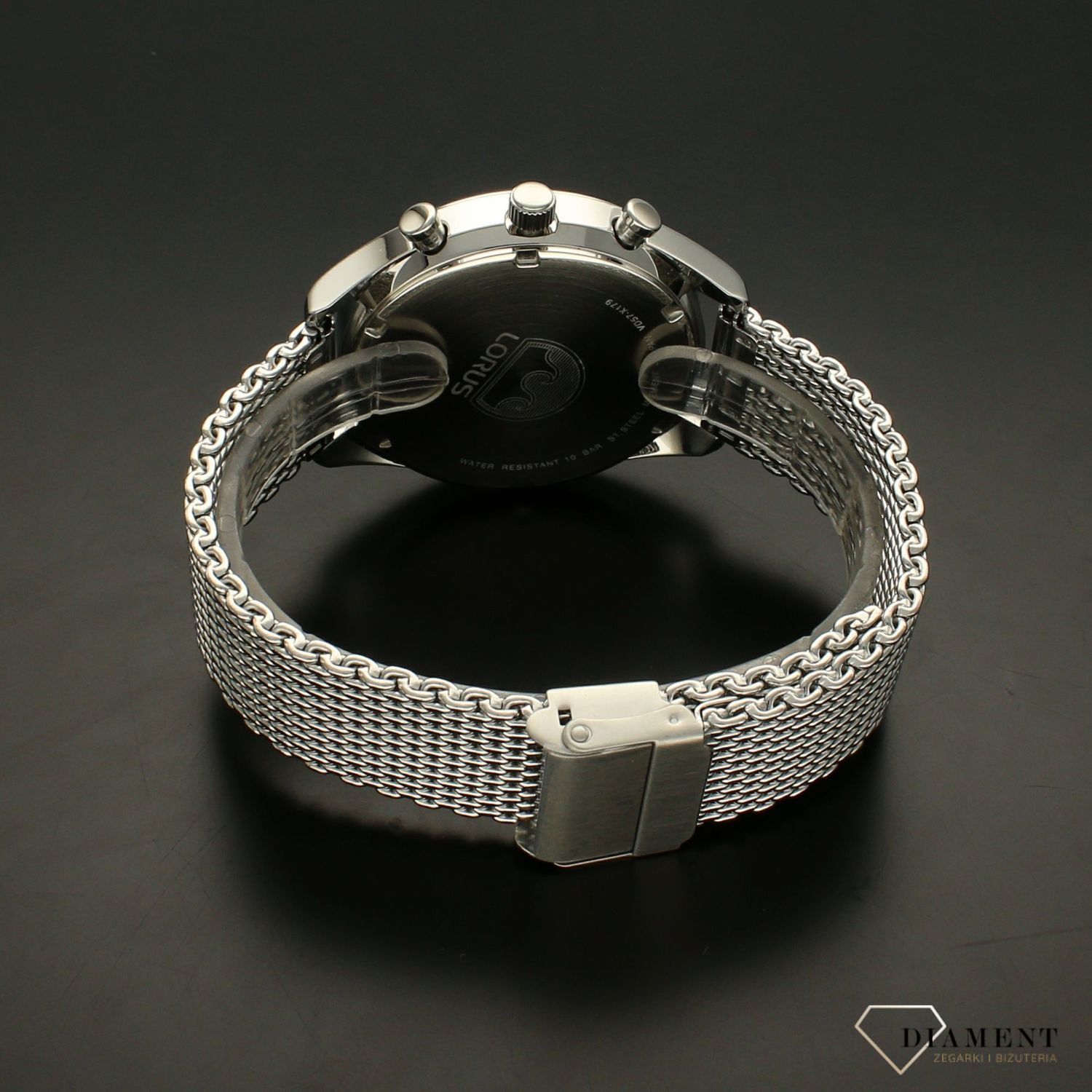 Męski zegarek Lorus na siatkowej bransolecie Lorus RM353GX9.jpg