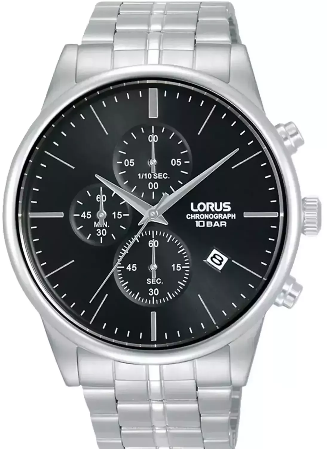 Zegarek LORUS RM361JX9 Zegarek męski na bransolecie Lorus RM361JX9 wyposażony jest w kwarcowy mechanizm, zasilany za pomocą baterii. Posiada bardzo wysoką dokładność mierzenia czasu 2.webp