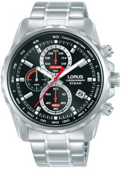 Zegarek męski Lorus Chronograph RM371JX9  wyposażony jest w kwarcowy mechanizm, zasilany za pomocą baterii. Posiada bardzo wysoką dokładność mierzenia czasu +- 10 sekund w przeciągu 30 dni.1.jpg