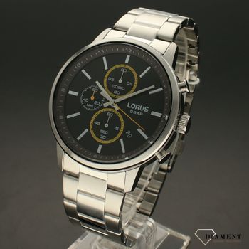 Zegarek męski LORUS Klasyczny Chronograph RM395GX9. Idealny zegarek męski do codziennego użytkowania oraz ważnych spotkań. Zegarek ze strebrną bransoletą (3).jpg