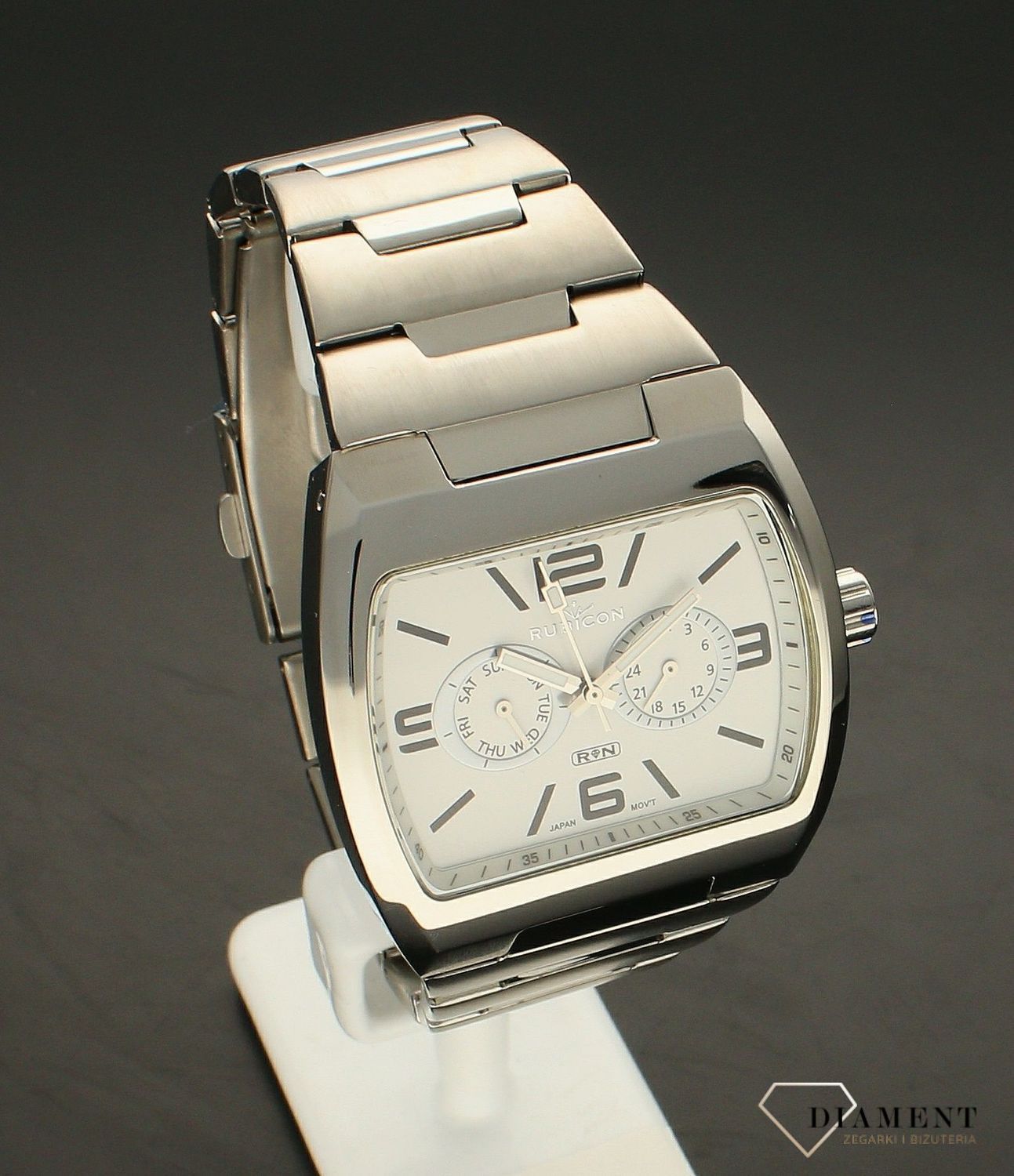 Zegarek męski Rubicon na srebrnej bransolecie RN10A78 (2).jpg
