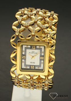 Zegarek damski Rubicon na szerokiej bransolecie zdobiony cyrkoniami RN10B14-Z (2).jpg