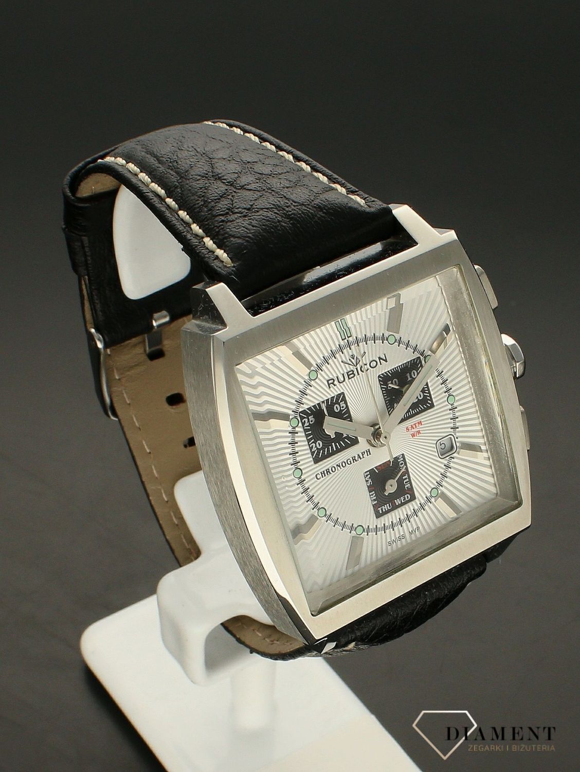 Zegarek męski na skórzanym pasku z chronografem Rubicon RN10C10 (2).jpg