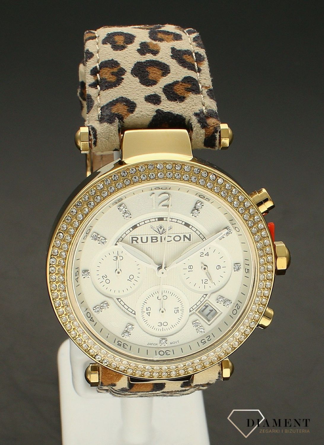 Zegarek damski na pasku Rubicon panterka RNAD03 (3).jpg