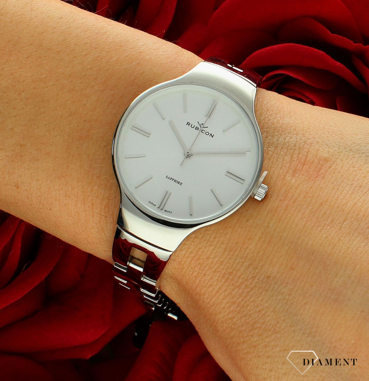 Zegarek damski Rubicon z szafirowym szkłem RNBE31SISX03BX.jpg