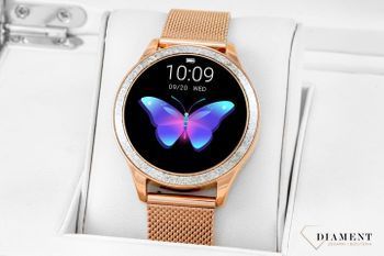 Smartwatch Rubicon 'Rose gold buterfly & diamond' RNBE45RIBX05AX (5).jpg