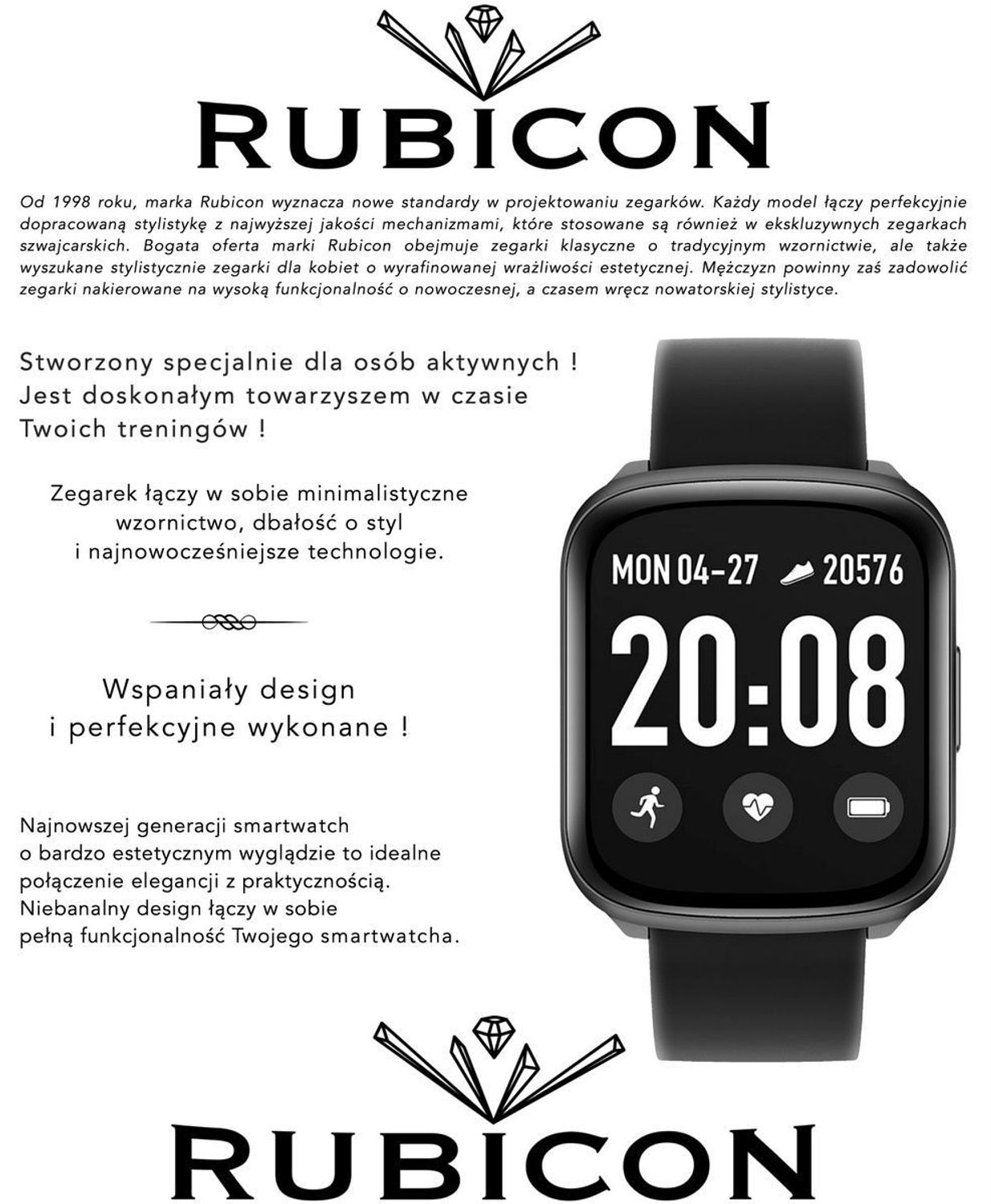 Smartwatch Rubicon '' Czarny Smartwatch. RNCE. '' . (1).jpg