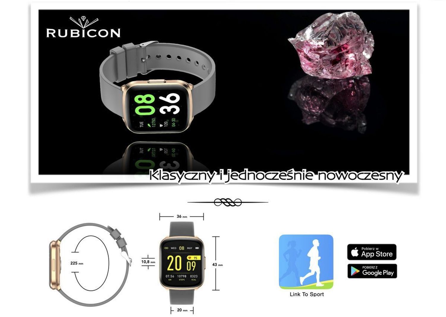 Smartwatch Rubicon 'Rose gold Smart' RNCE38RIBX03AX (1).jpg