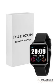 Smartwatch męski Rubicon 'Czarny prostokątny Smartwatch'⌚✓ Bluetooth ✓ licznik kroków ✓ zdrowy styl życia✓ Autoryzowany sklep ✓ zegarek sportowy🏃‍♀️✓ zegarek treningowy ✓ Kurier Gratis 24h✓1.jpg