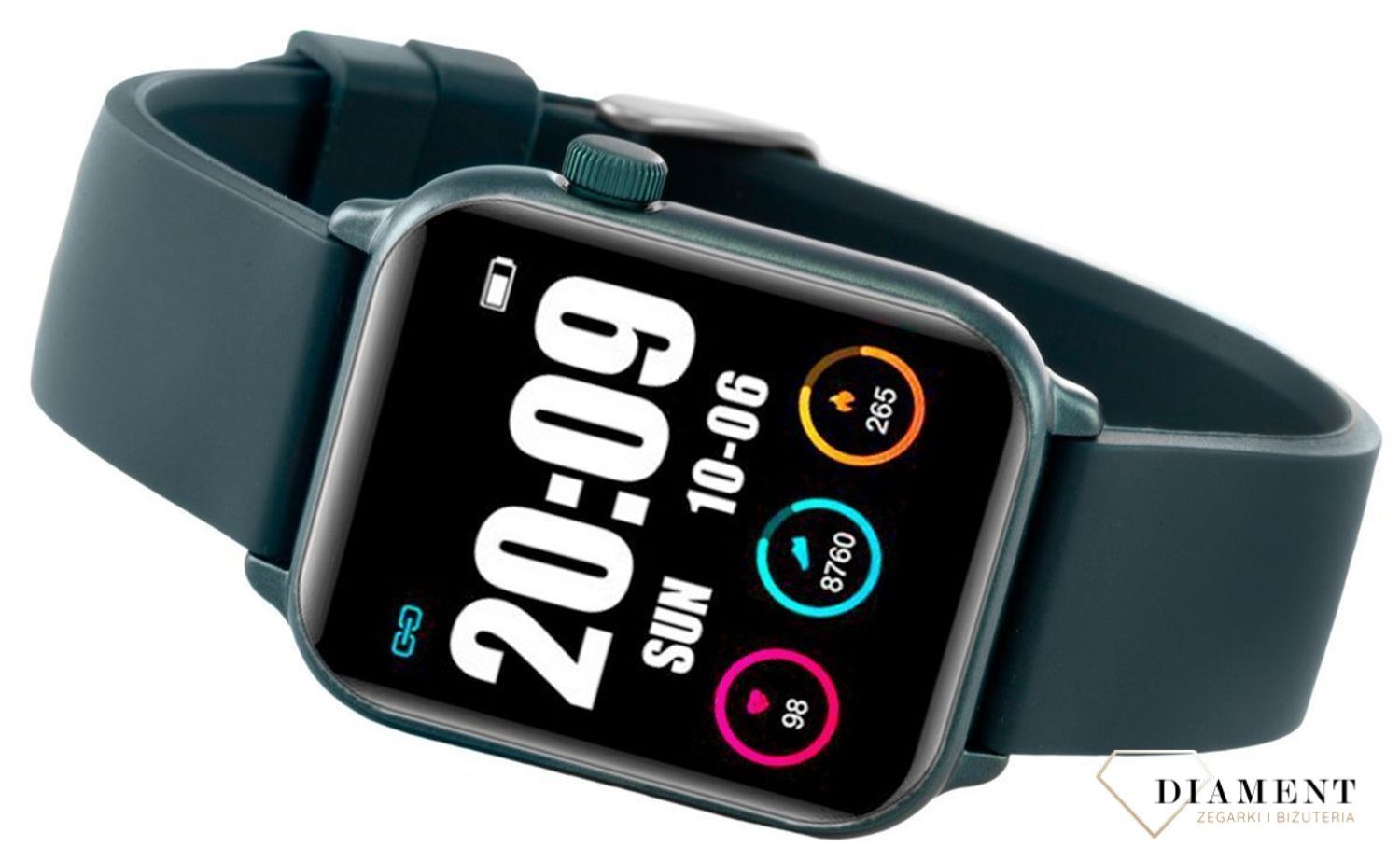 Smartwatch Rubicon 'Niebieski Smart' to Smartwatch męski z granatowym paskiem⌚✓ Bluetooth ✓ licznik kroków ✓ zdrowy styl życia✓ Autoryzowany sklep ✓ zegarek sportowy🏃‍♀️✓ zegarek treningowy.jpg