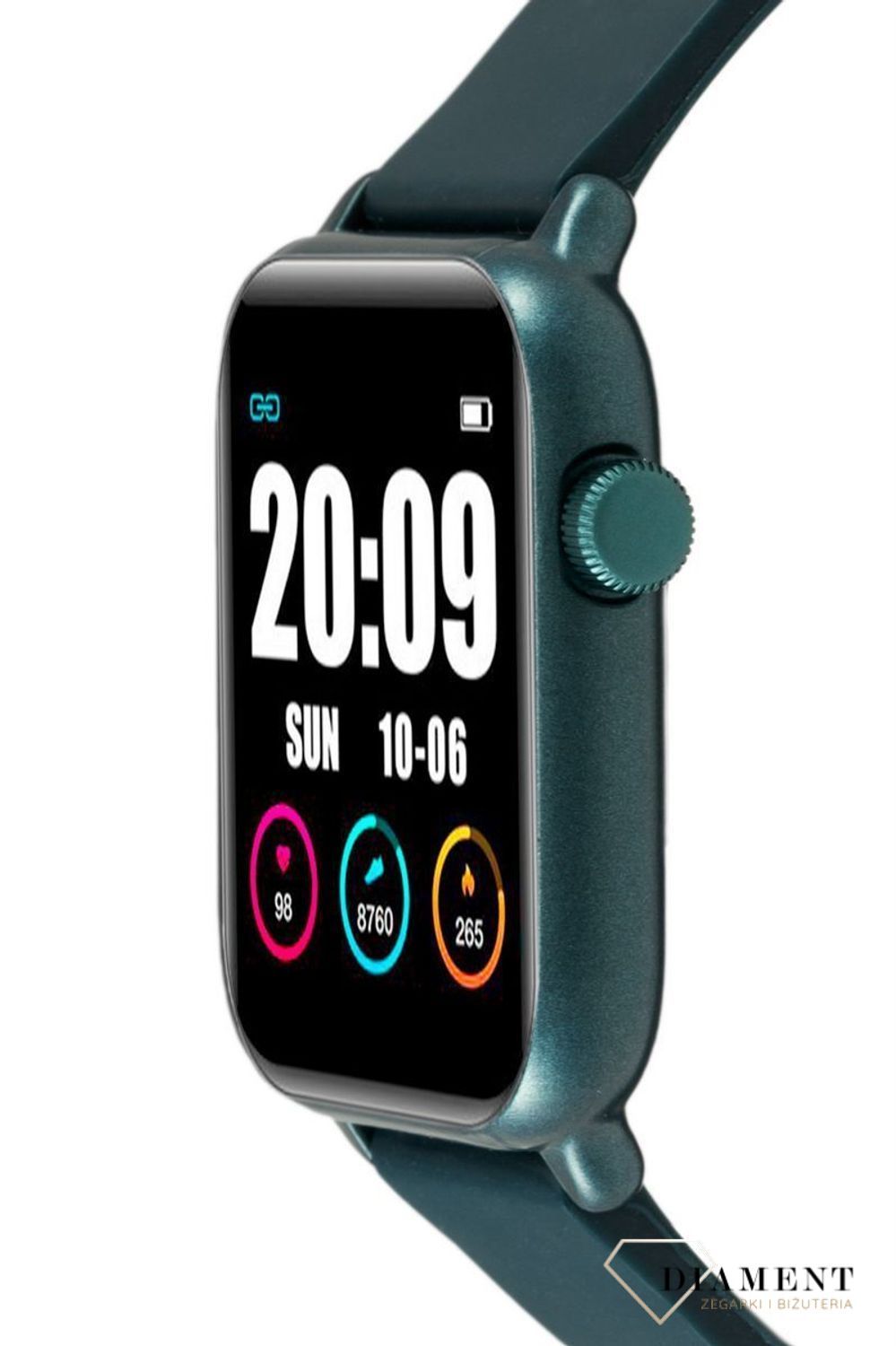 Smartwatch Rubicon 'Niebieski Smart' to Smartwatch męski z granatowym paskiem⌚✓ Bluetooth ✓ licznik kroków ✓ zdrowy styl życia✓ Autoryzowany sklep ✓ zegarek sportowy🏃‍♀️✓ zegarek treningowy.jpg