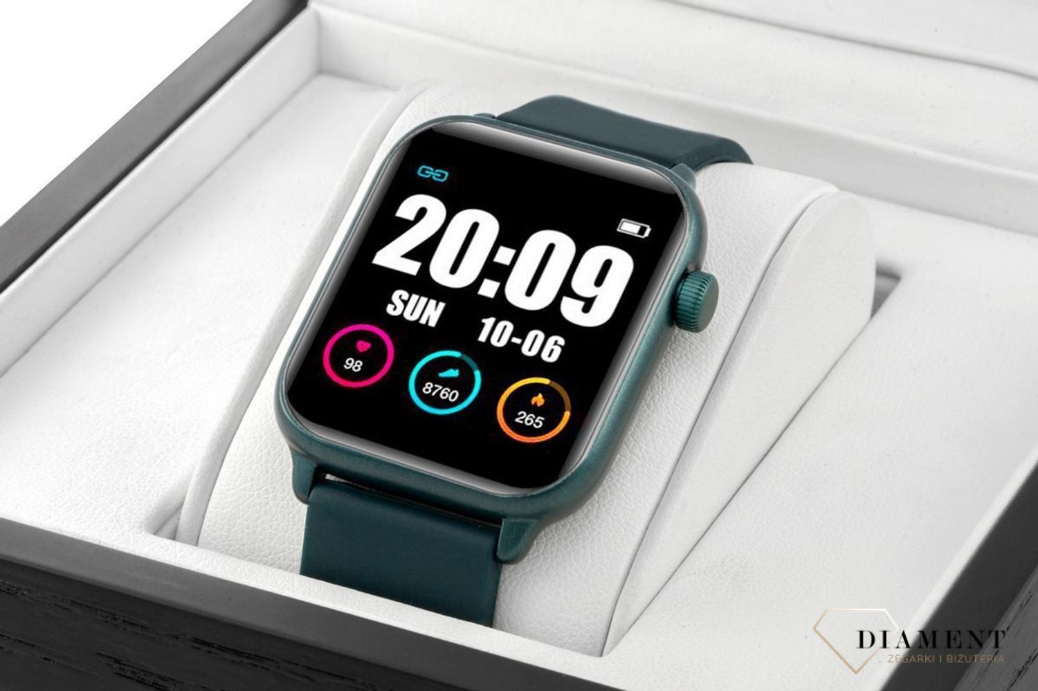 Smartwatch Rubicon 'Niebieski Smart' to Smartwatch męski z granatowym paskiem⌚✓ Bluetooth ✓ licznik kroków ✓ zdrowy styl życia✓ Autoryzowany sklep ✓ zegarek sportowy🏃‍♀️✓ zegarek treningowy.jpg