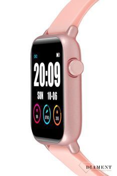 Smartwatch różowy damski Rubicon 'Sweet Rose' ⌚✓ Bluetooth ✓ licznik kroków ✓ zdrowy styl życia✓Antykoncepcja✓ Autoryzowany sklep ✓ zegarek sportowy🏃‍♀️✓ zegarek treningowy ✓ Kurier.jpg