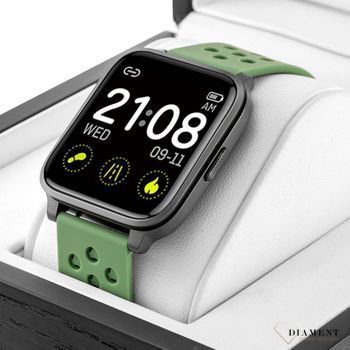Smartwatch Rubicon z zielonym paskiem RNCE58BINX03AX (3).jpg