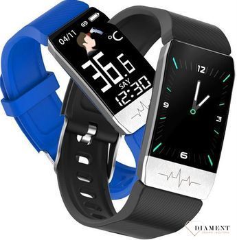Smartwatch Rubicon cyfrowy termometr czarny RNCE60. Smartwatch posiada 2 paski w zestawie. ⌚✓ Bluetooth ✓v (2).jpg
