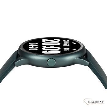 Smartwatch Rubicon na  pasku w kolorze morskiej zieleni 'Morska głębia' RNCE61DIBX05AX (3).jpg