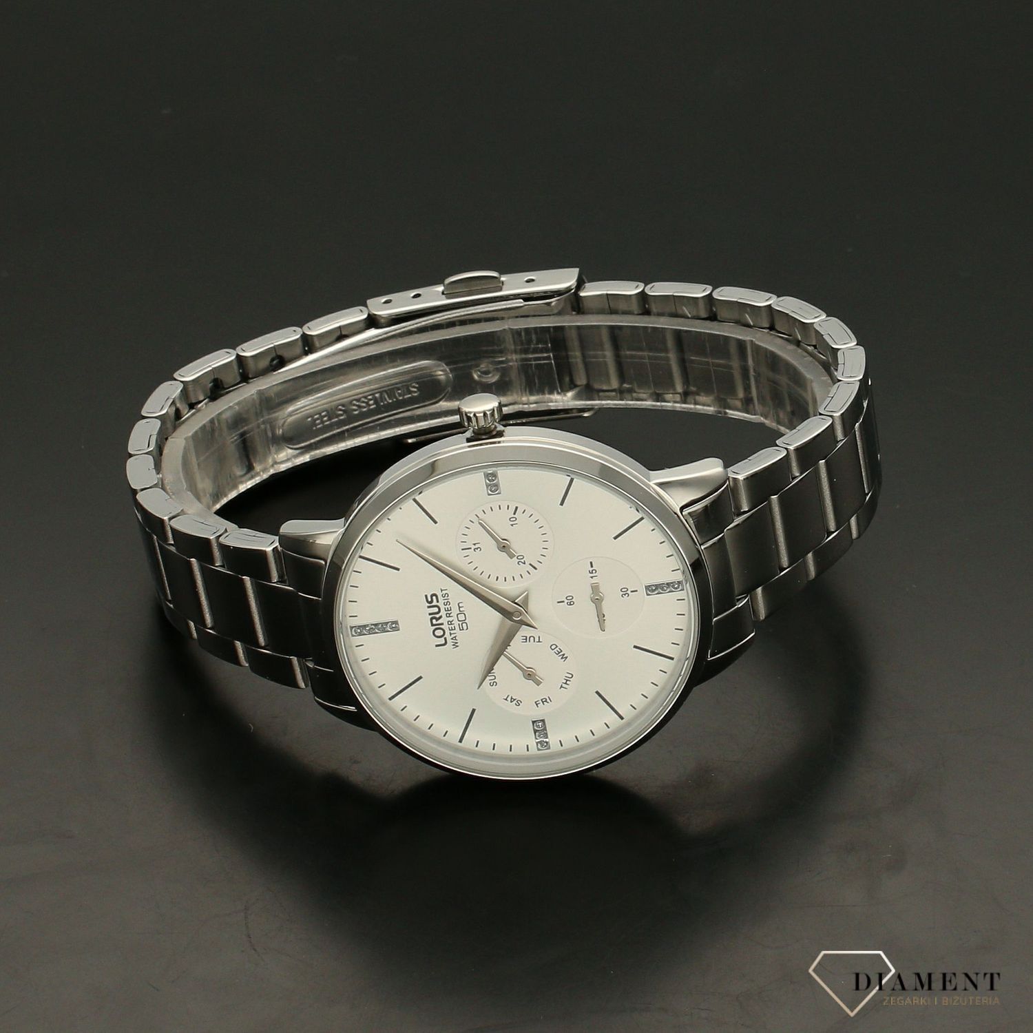 Zegarek damski na bransolecie stalowej ' Modna multidata ' RP625DX9.jpg